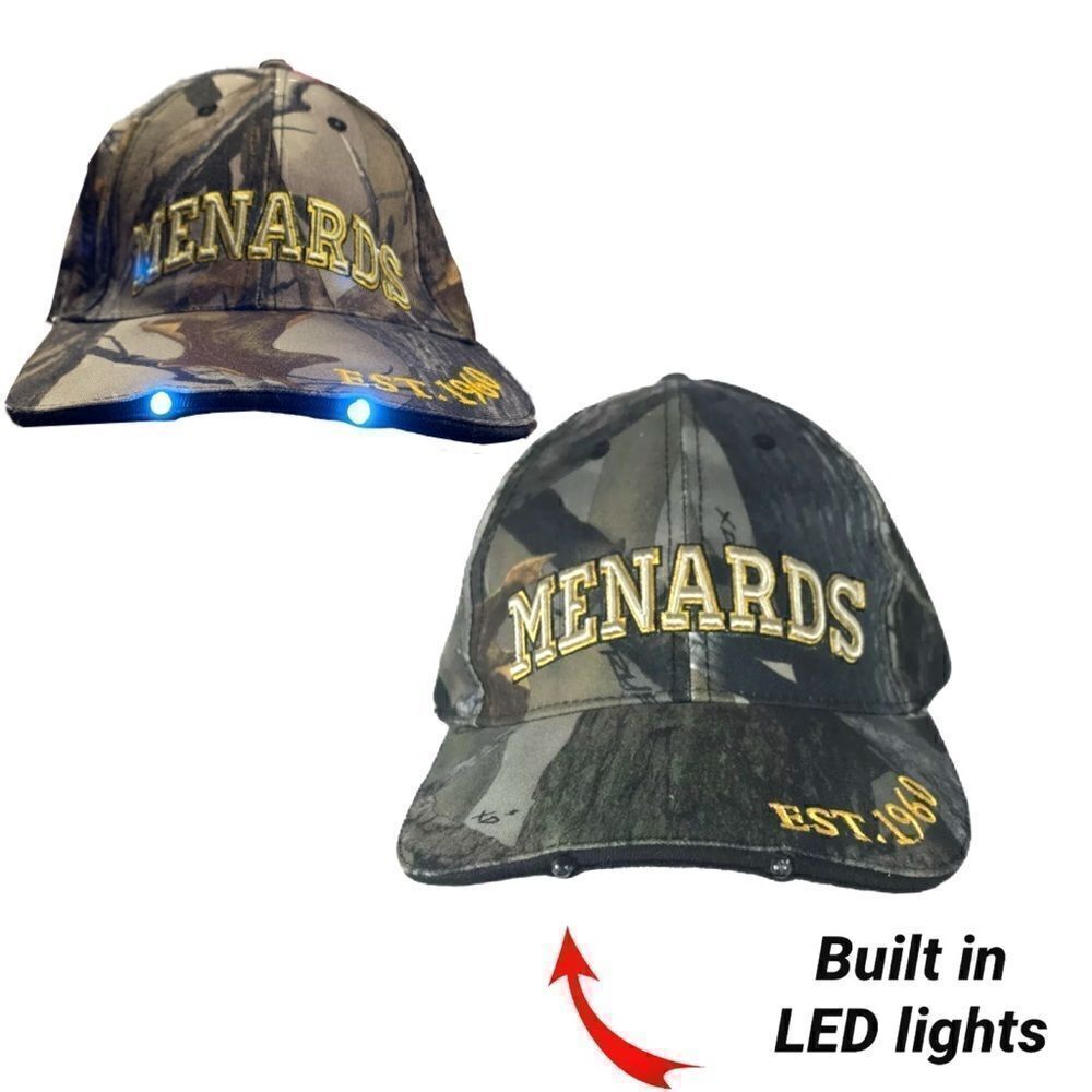 NWT Menards Logo built-in Led Headwear cap